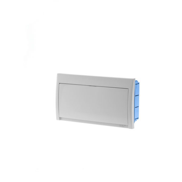 COFFRET A ENCASTRER 12-14 MODULES IP40 GRIS PORTE GRISE